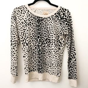 CHASER | Leopard Raglan Pullover Sweater